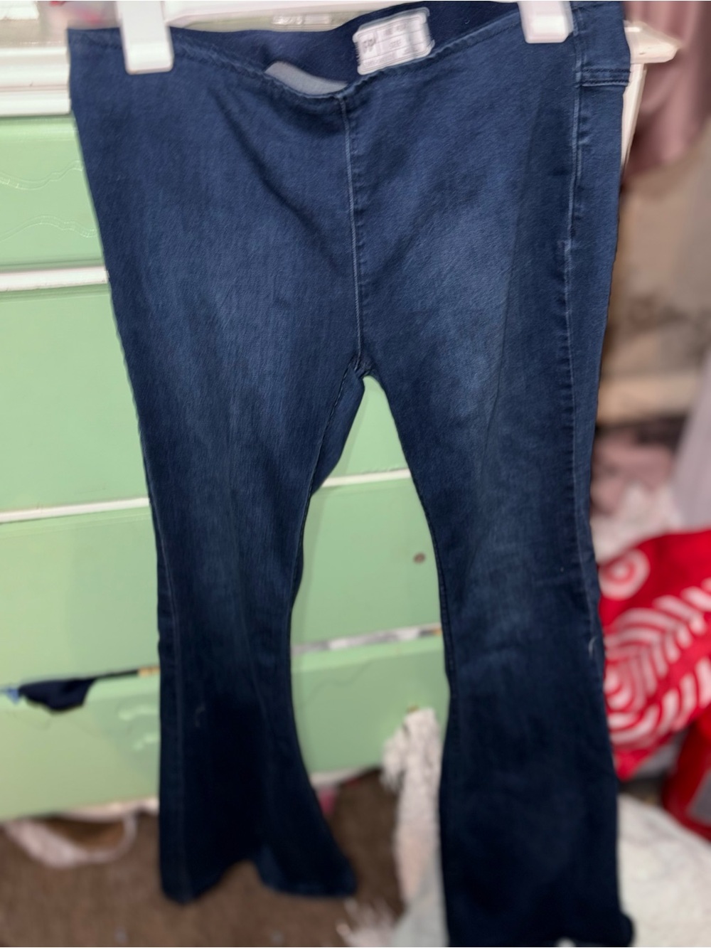 Free People Dark Blue Bootcut Jeans